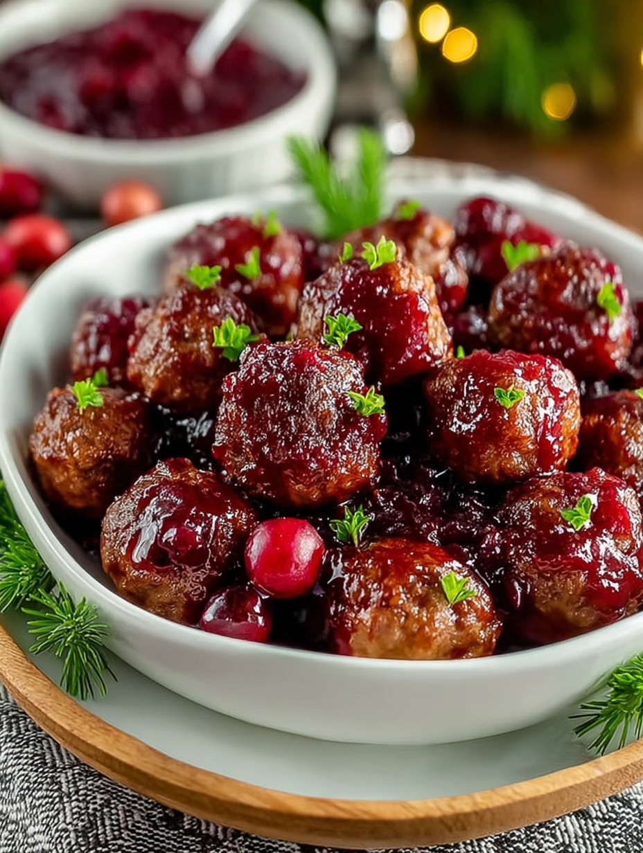 Quick Christmas Cranberry Meatballs for Festive Gatherings