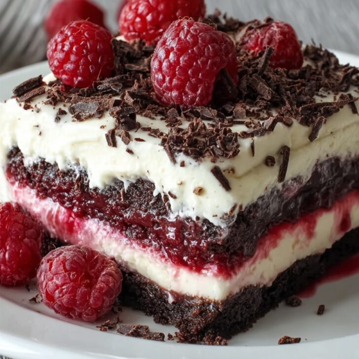 Raspberry Chocolate Lasagna Dessert