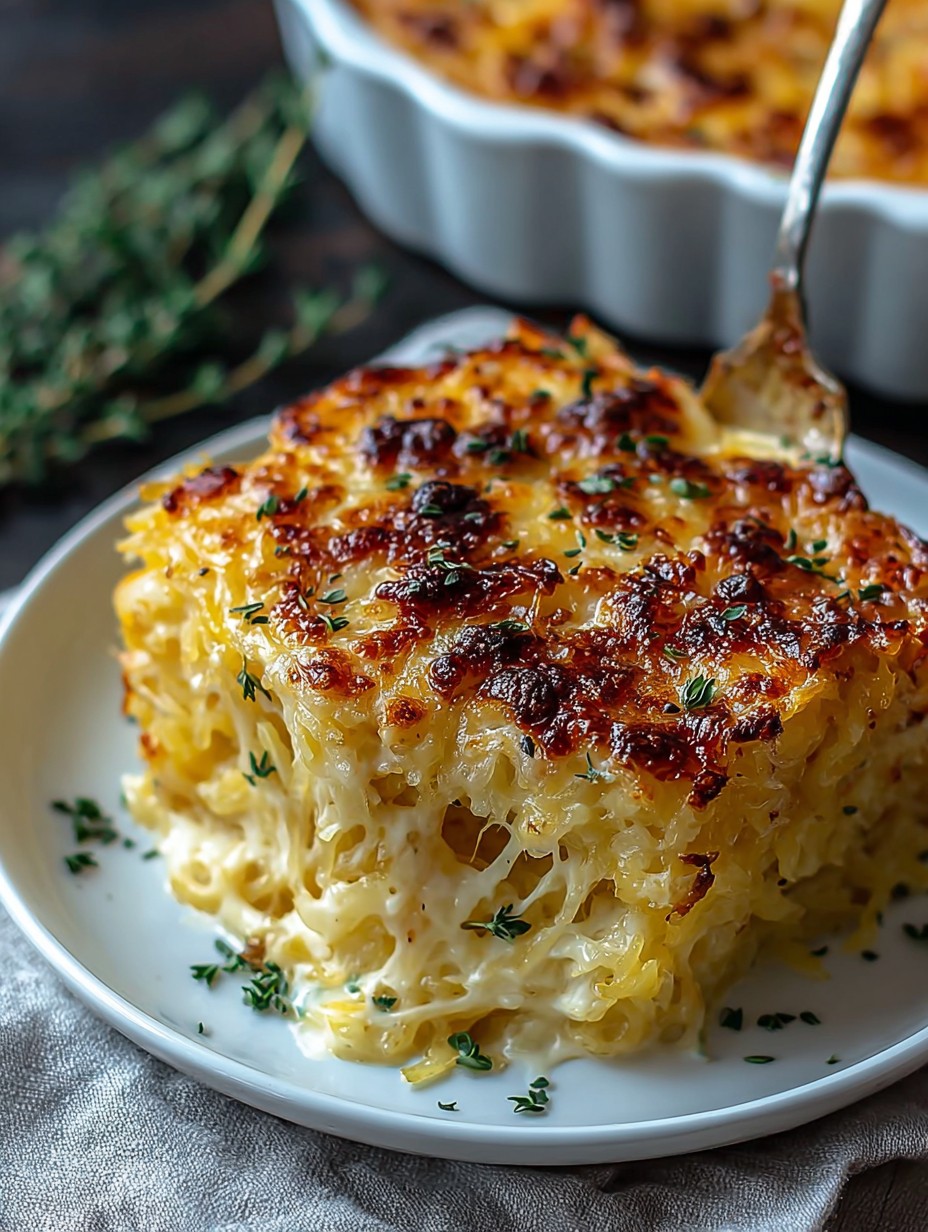 Spaghetti Squash Au Gratin Recipe