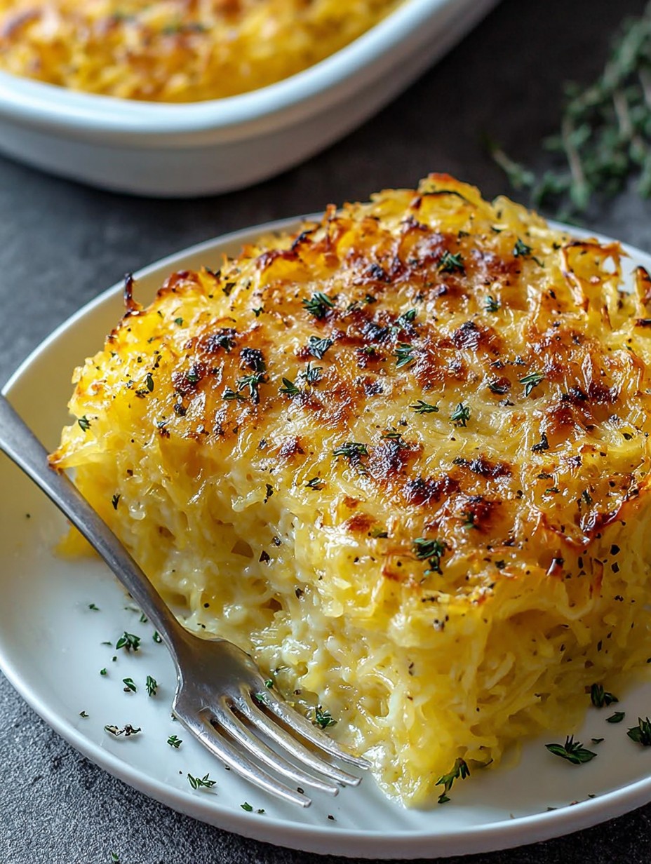 Spaghetti Squash Au Gratin Recipe