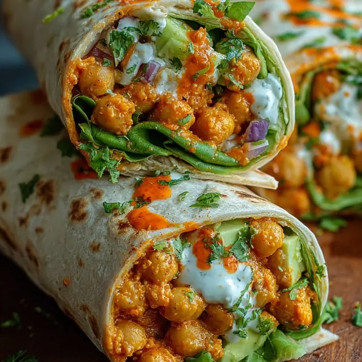 Spicy Buffalo Chickpea Wraps: A Flavorful Plant-Based Delight