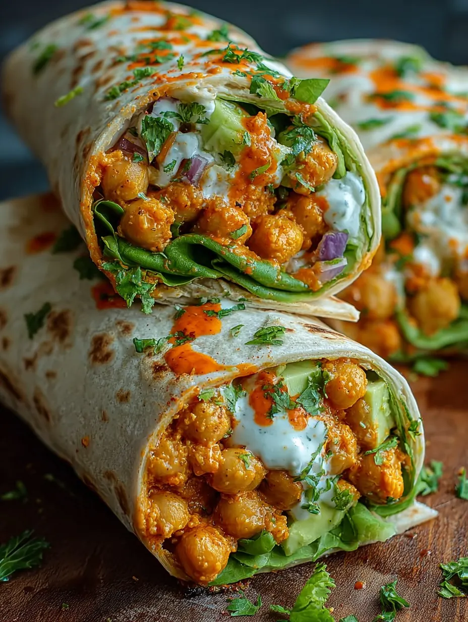 Spicy Buffalo Chickpea Wraps: A Flavorful Plant-Based Delight