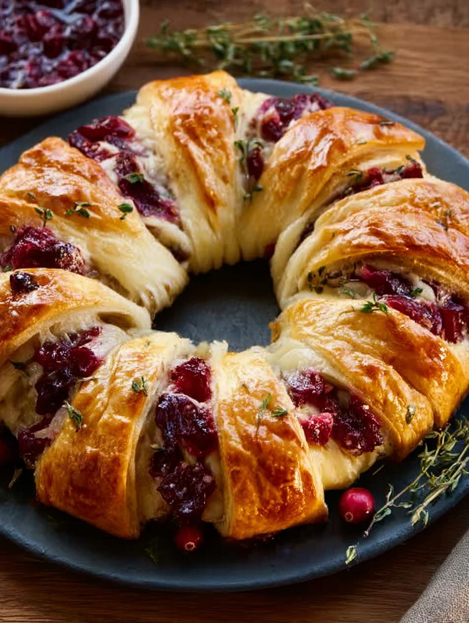 Turkey Cranberry Crescent Ring Recipe
