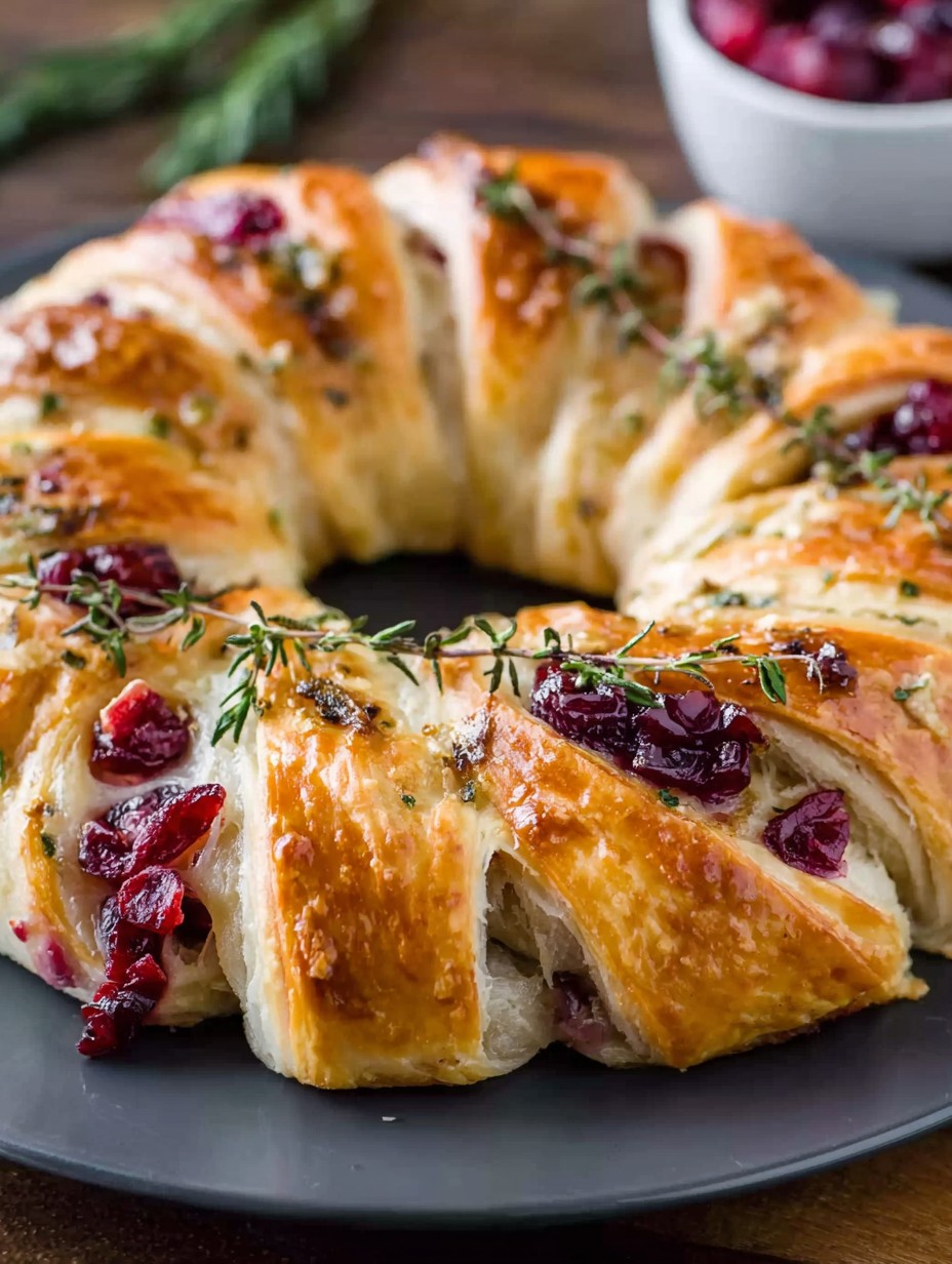 Turkey Cranberry Crescent Ring Recipe