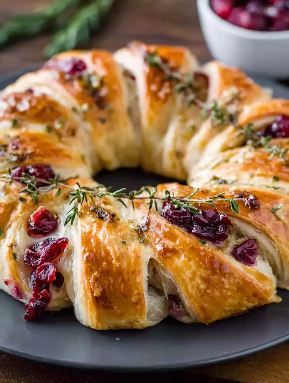 Turkey Cranberry Crescent Ring Recipe