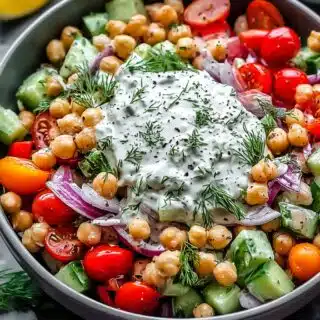 tzatziki chickpea salad