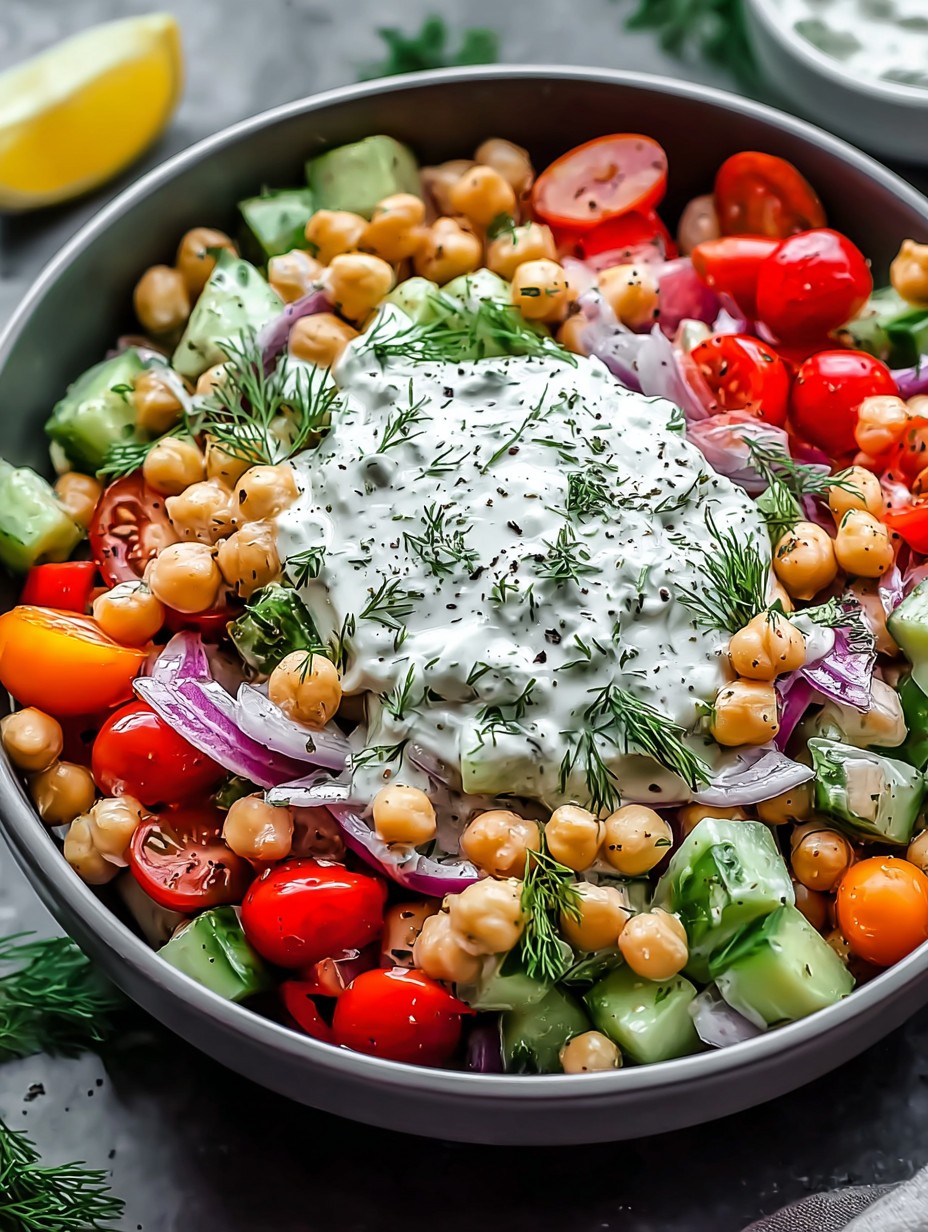 Tzatziki Chickpea Salad