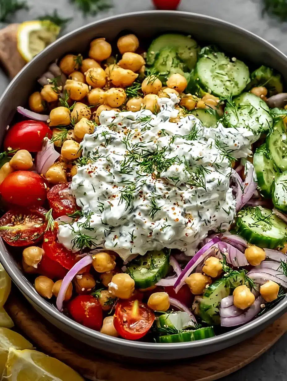 Tzatziki Chickpea Salad
