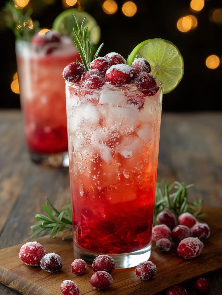 Vanilla Cranberry Crush Mocktail Recipe