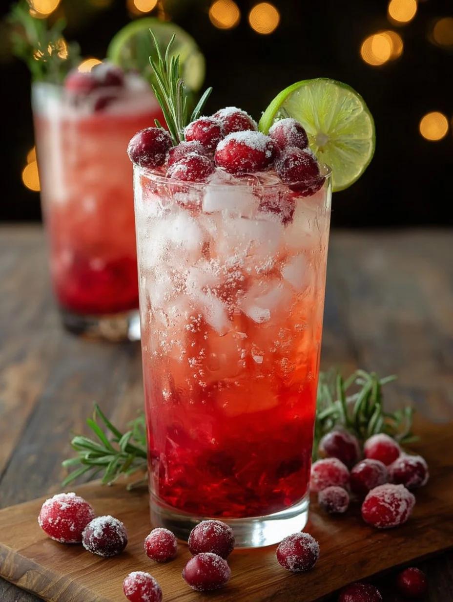 Vanilla Cranberry Crush Mocktail Recipe
