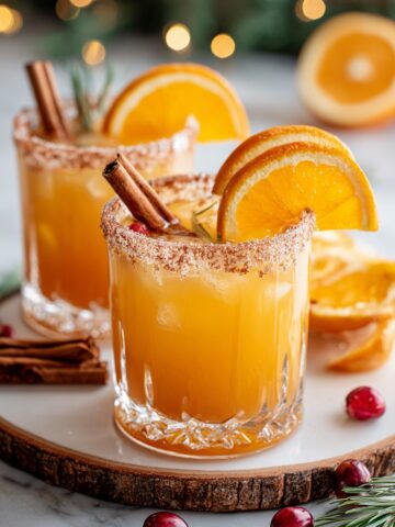 Warm Cinnamon Orange Delight Mocktail Fall Recipe