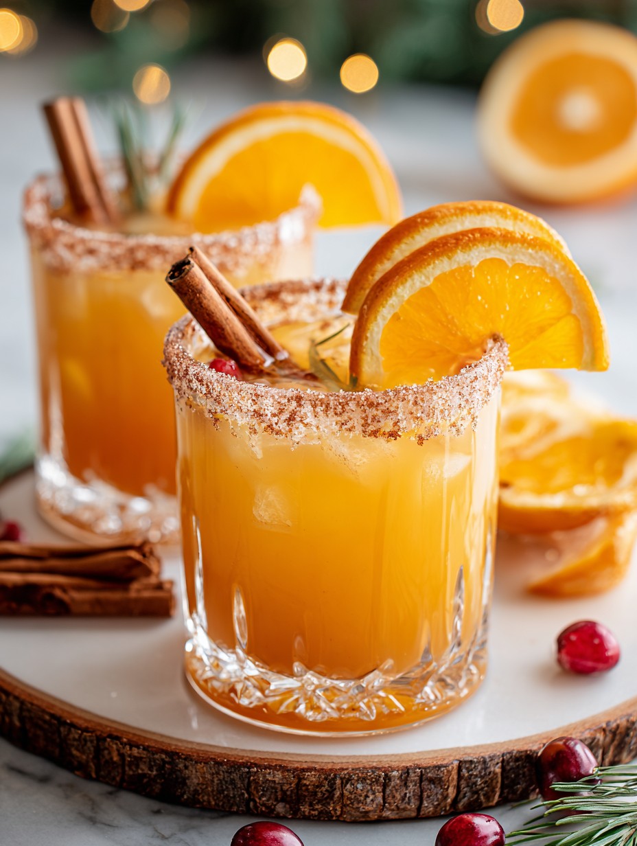 Warm Cinnamon Orange Delight Mocktail Fall Recipe