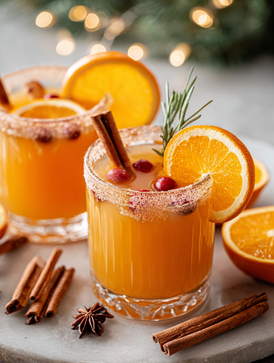 Warm Cinnamon Orange Delight Mocktail Fall Recipe