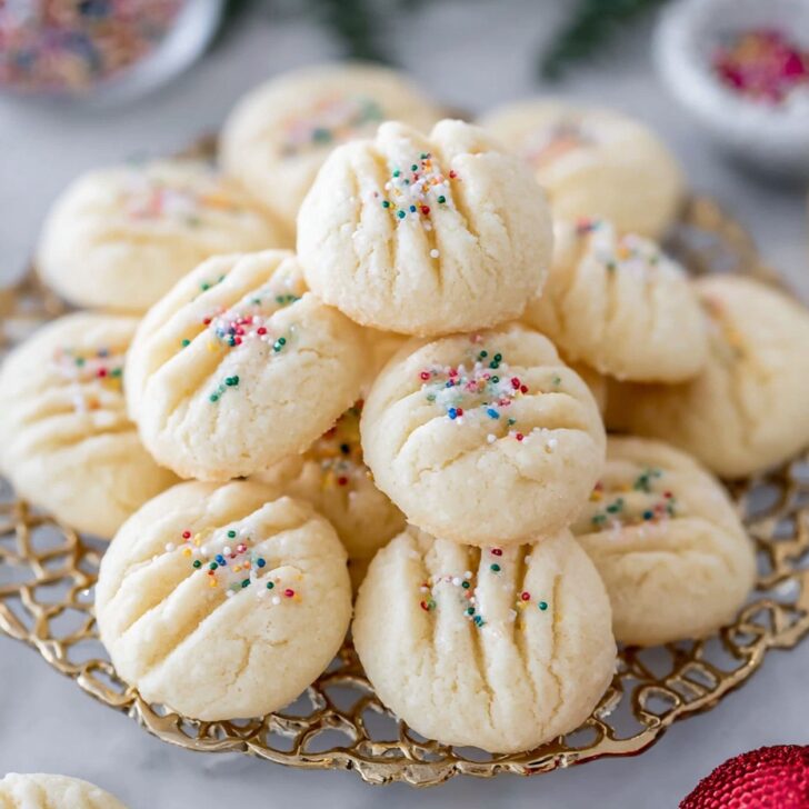 Whipped Shortbread Cookies