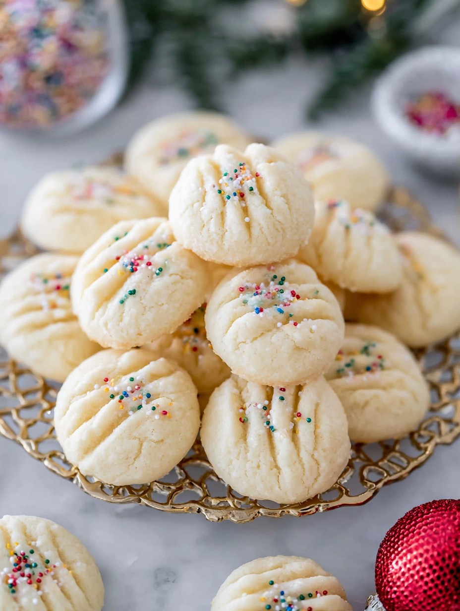 Whipped Shortbread Cookies