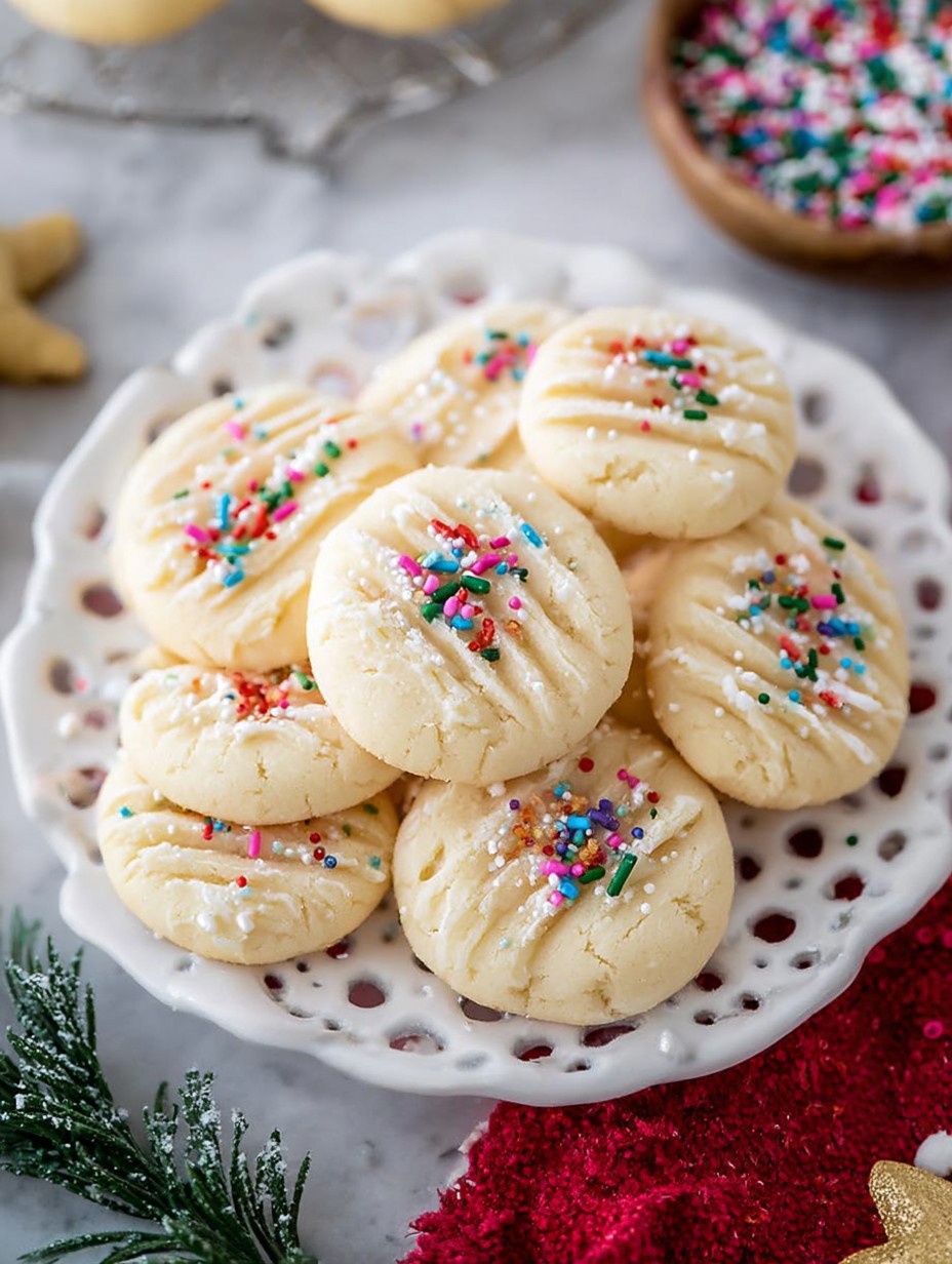 Whipped Shortbread Cookies