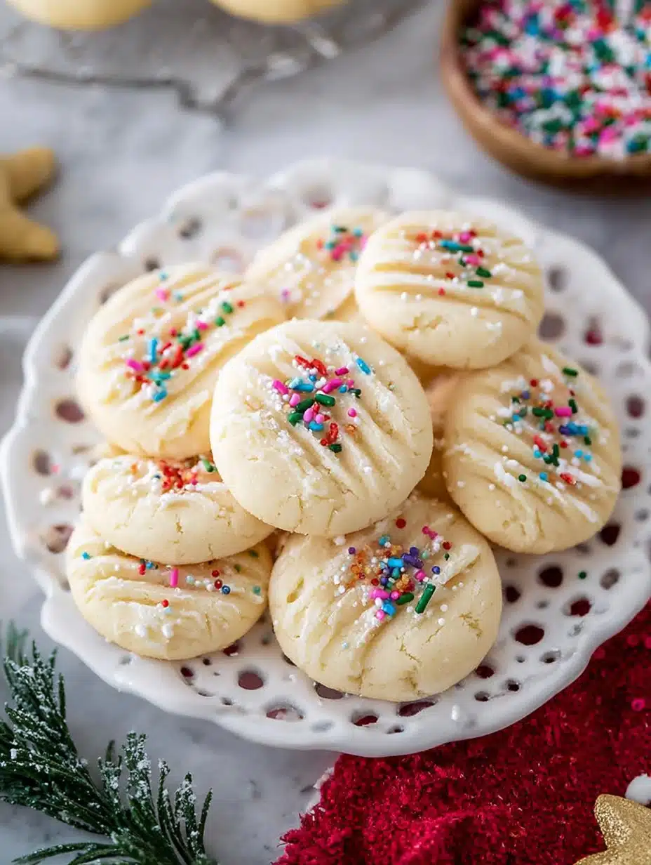 Whipped Shortbread Cookies