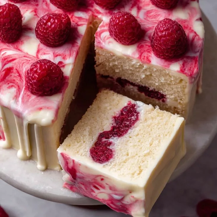 White Chocolate Raspberry Cake Made Easy (From a Real Home Cook!)