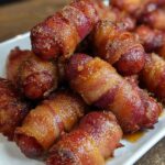 bacon wrapped little smokies easy party appetizer