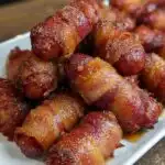 bacon wrapped little smokies easy party appetizer