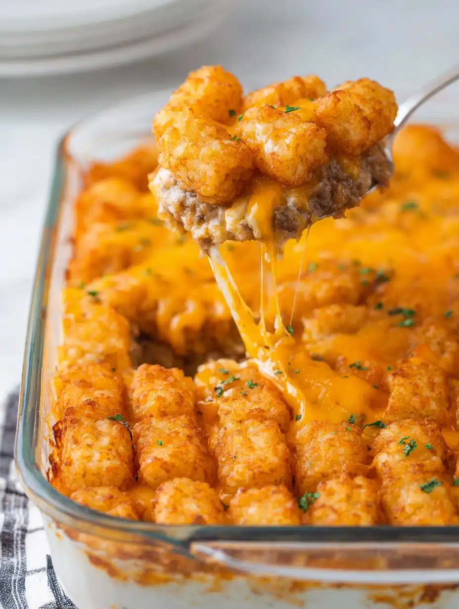 BEST Tater Tot Casserole