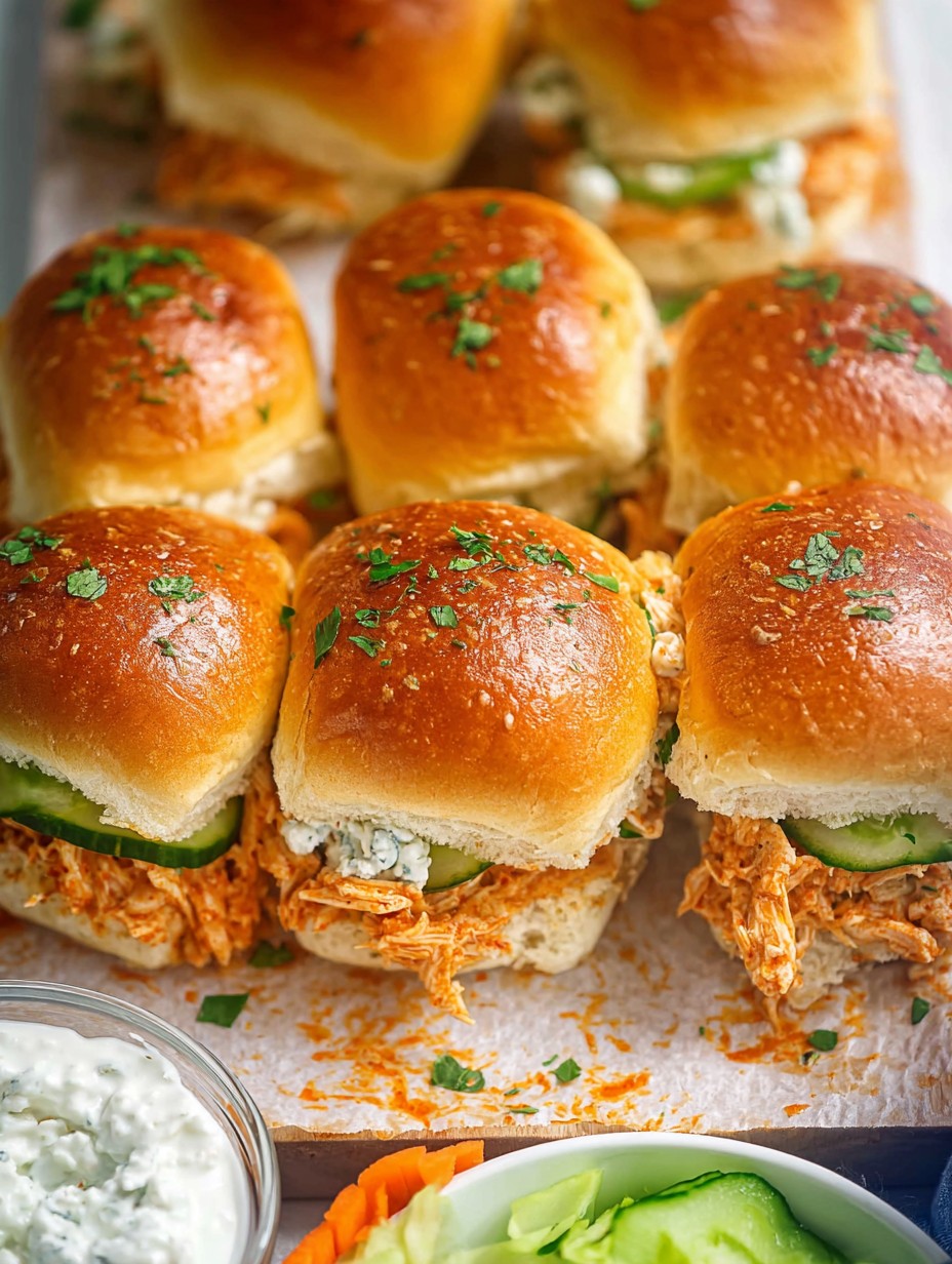 Buffalo Chicken Sliders, Best Party Night Recipe