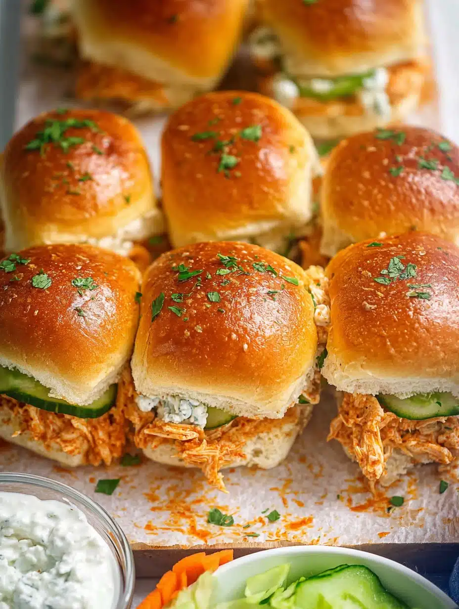 Buffalo Chicken Sliders, Best Party Night Recipe