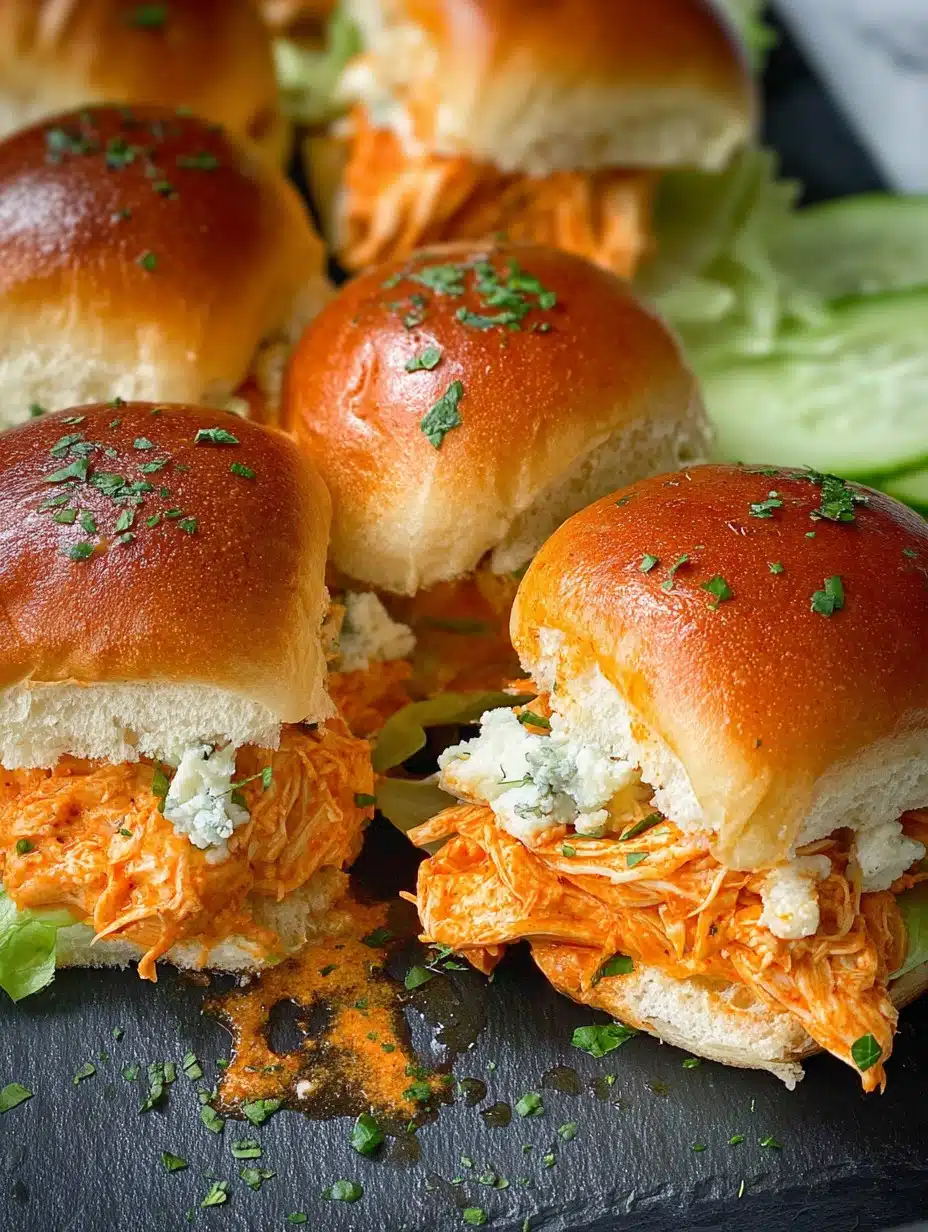 Buffalo Chicken Sliders, Best Party Night Recipe