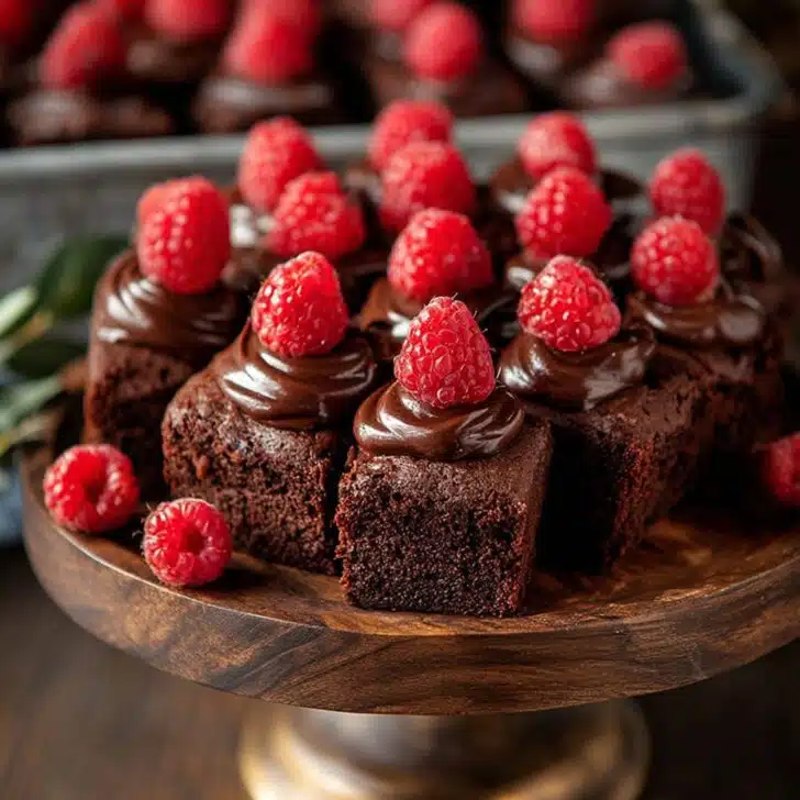 Chocolate Cake with Raspberries on Top: Perfect Party Food