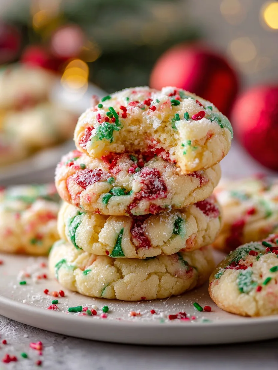 Christmas Gooey Butter Cookies
