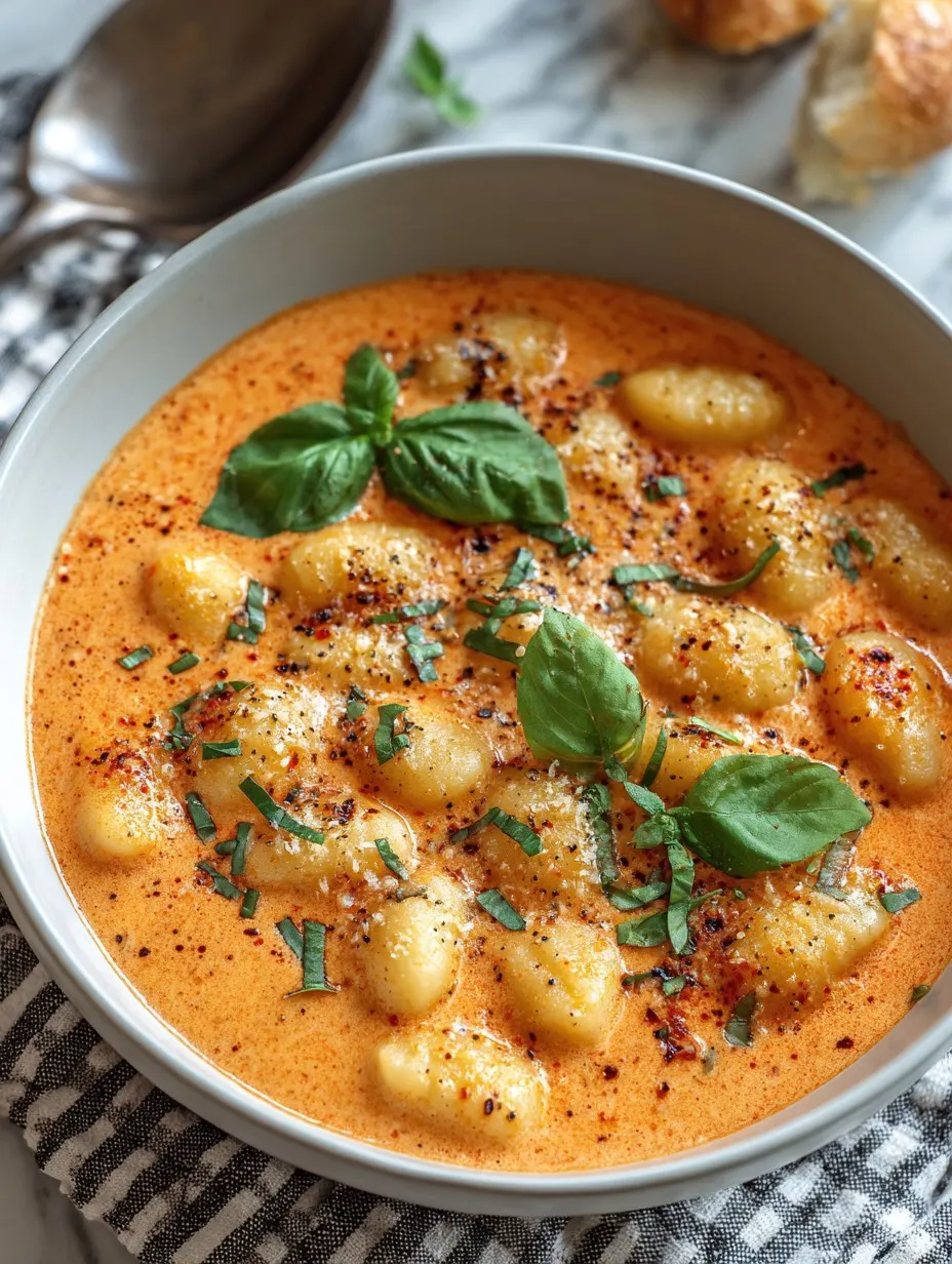 Creamy Tomato Gnocchi Soup