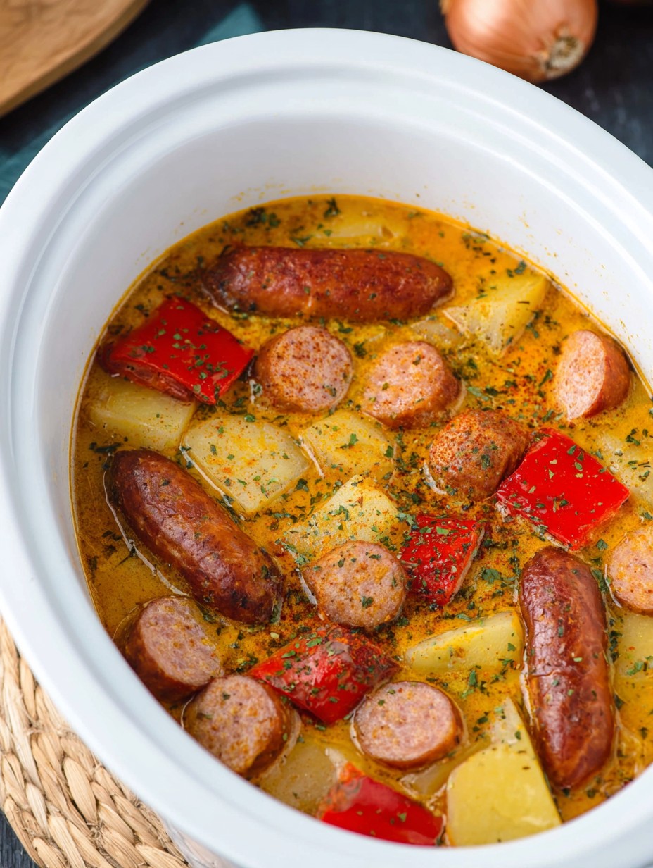 Crockpot Cajun Sausage & Potato