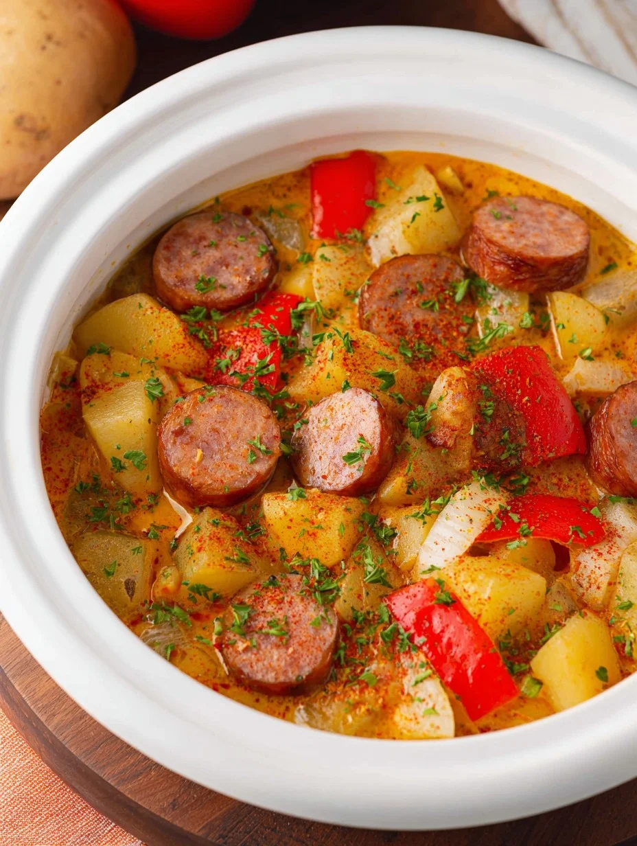 Crockpot Cajun Sausage & Potato