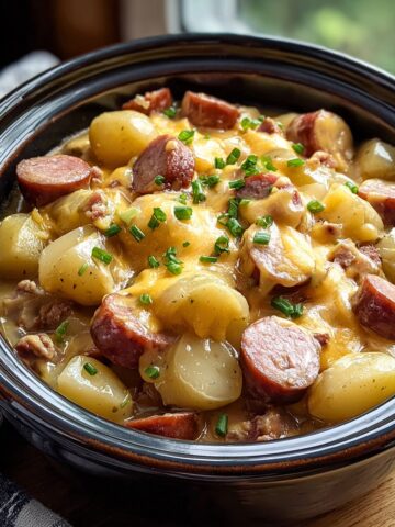 Crockpot Cheesy Potatoes and Kielbasa Recipe: Comfort Food Done Easy