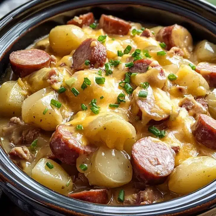 Crockpot Cheesy Potatoes and Kielbasa Recipe: Comfort Food Done Easy