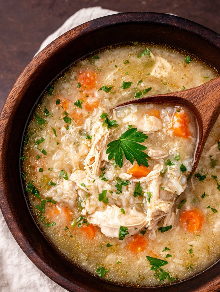 Crockpot Chicken & Rice Soup