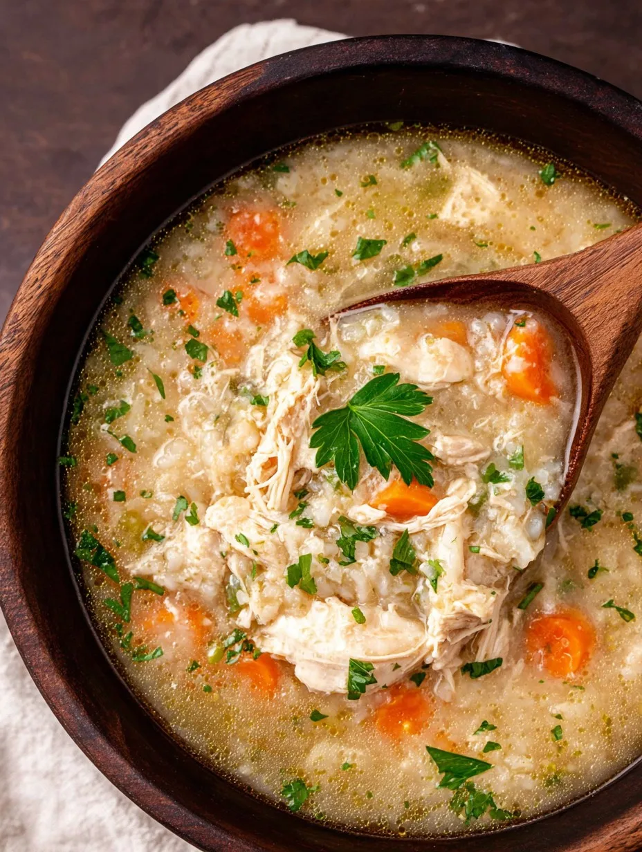 Crockpot Chicken & Rice Soup