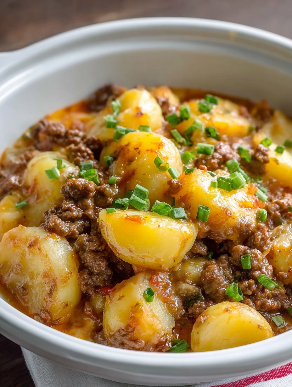 Crockpot Hamburger Potato Casserole