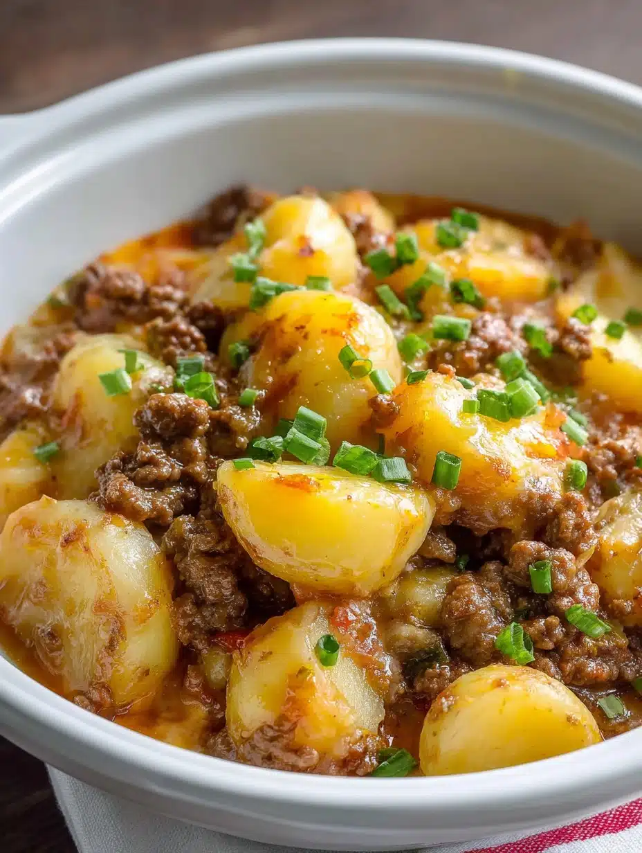 Crockpot Hamburger Potato Casserole