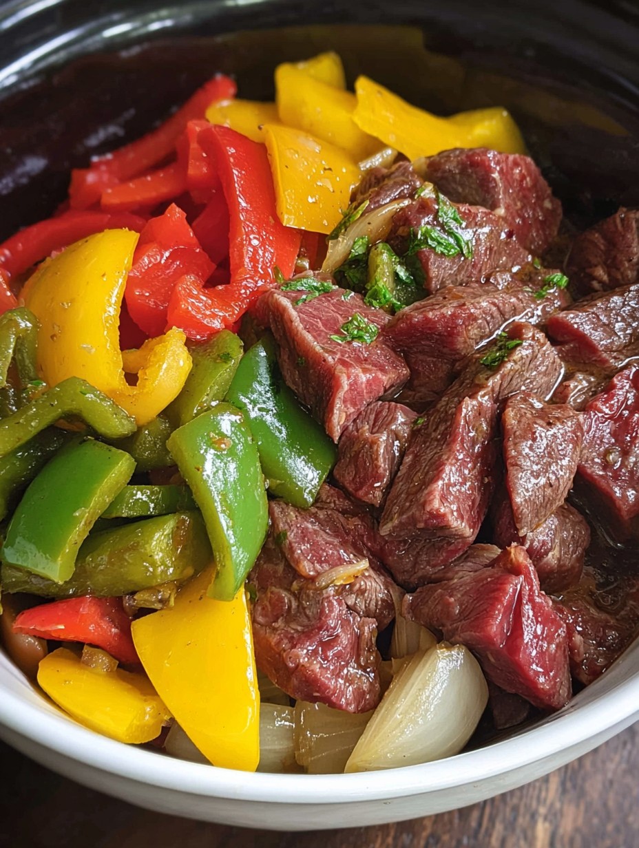 Crockpot Pepper Steak Recipe