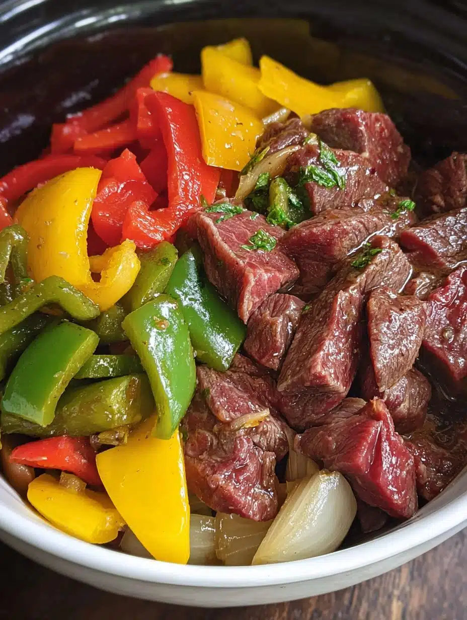Crockpot Pepper Steak Recipe