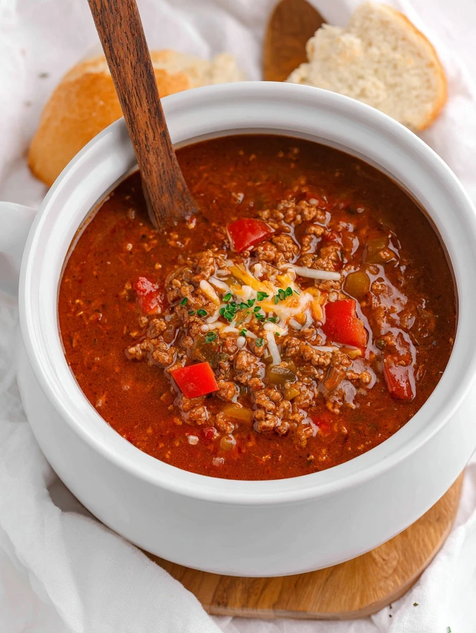 Crockpot Stuffed Pepper Soup