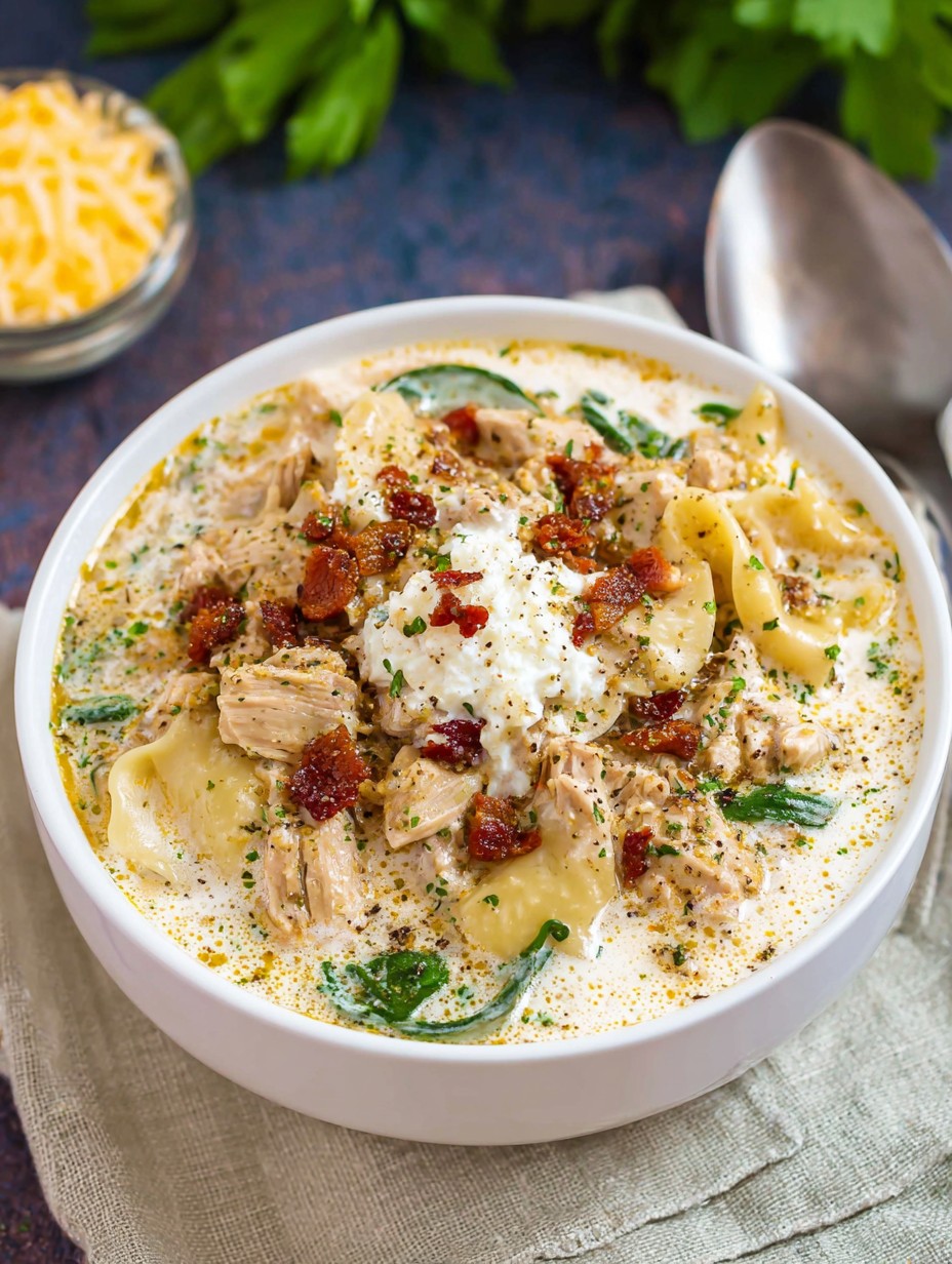 Crockpot White Lasagna Soup