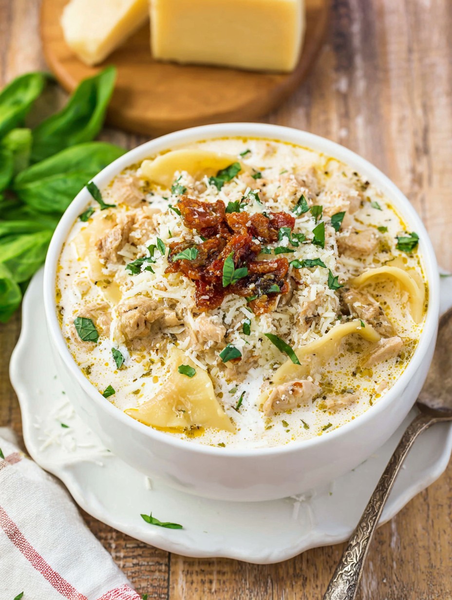 Crockpot White Lasagna Soup