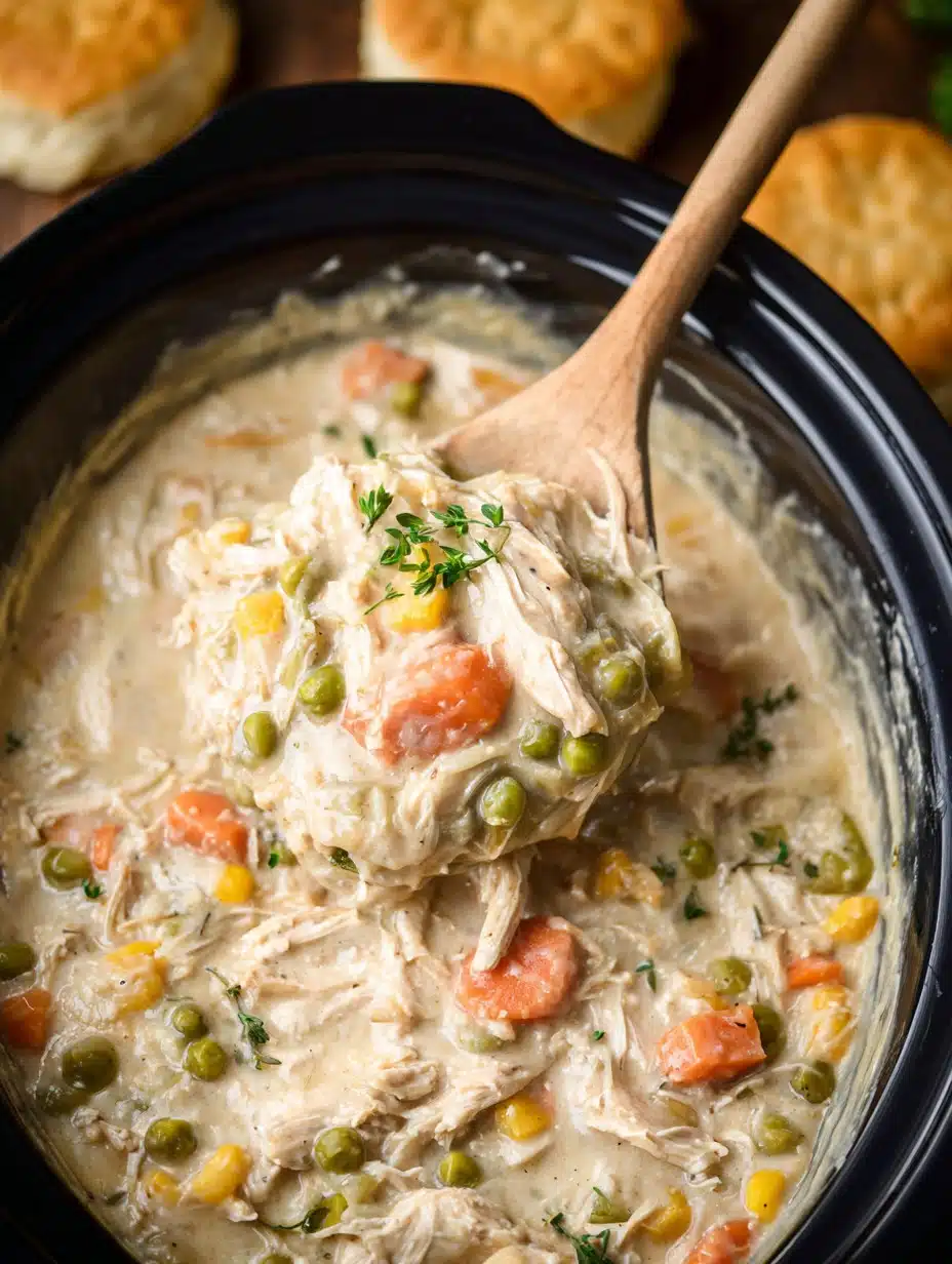 Easy Crock Pot Chicken Pot Pie Recipe