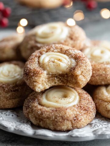 Eggnog Snickerdoodle Thumbprint Cookies For Christmas Recipe Guide