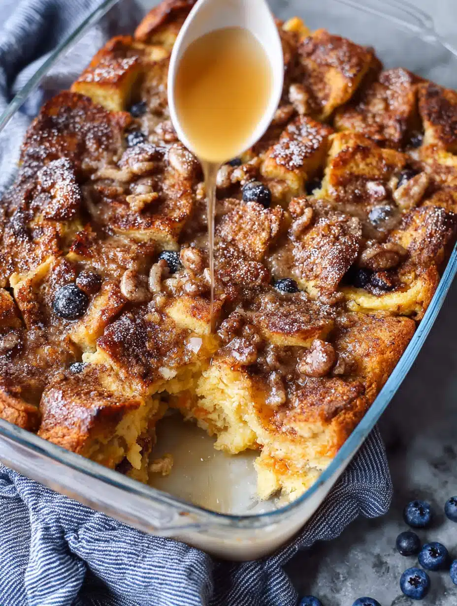 Hawaiian Roll French Toast Casserole