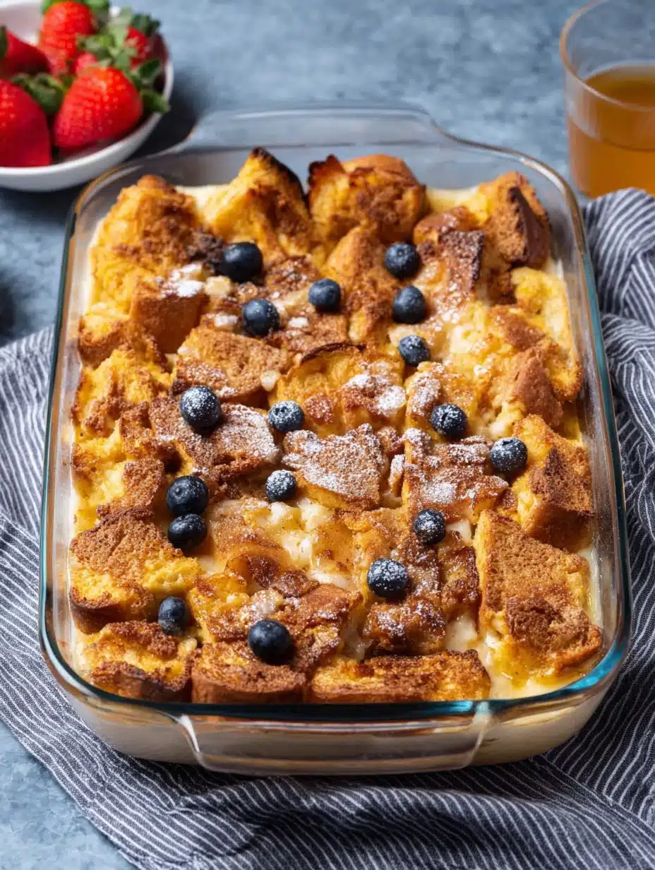 Hawaiian Roll French Toast Casserole