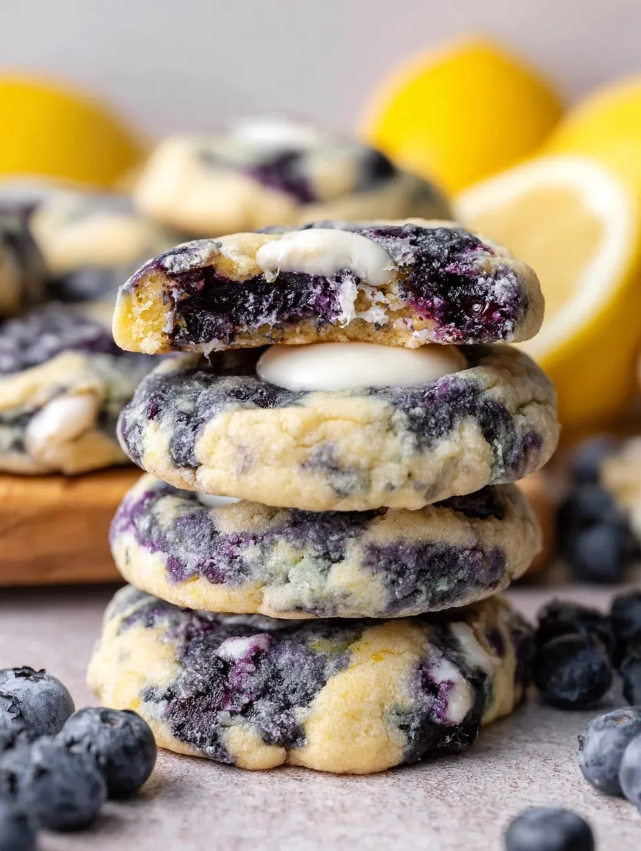 Lemon Blueberry Cheesecake Cookies