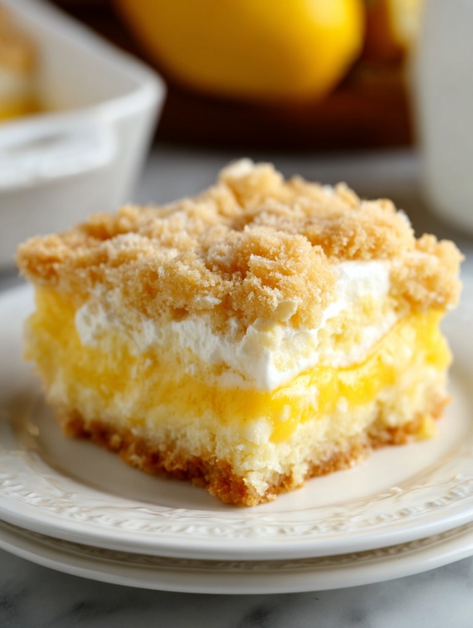 Lemon Cream Cheese Dump Cake Recipe